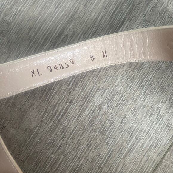 Stuart Weitzman Blush Silk Satin Square Nudist Heels Strappy Sandal Size 6 NIB - Picture 8 of 10